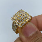 10K Gold Square Love Diamond Ring - additional product view 2