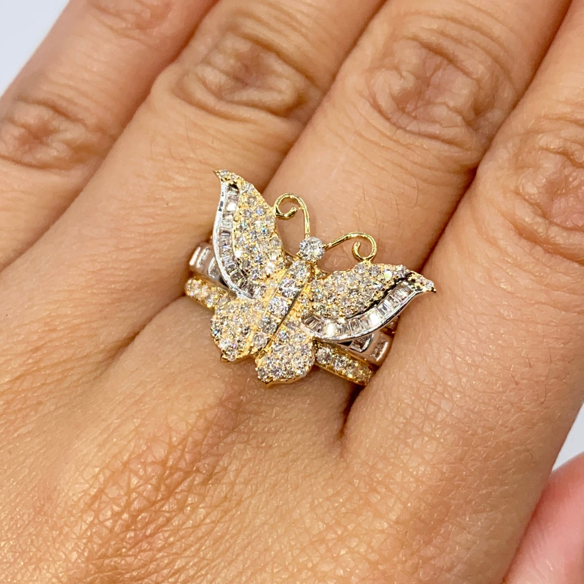 14K Gold Regal Butterfly Diamond Ring - additional product view 6
