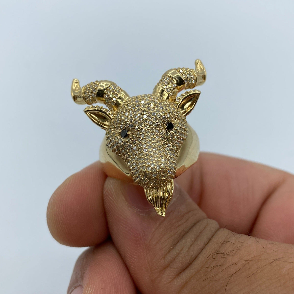 10K Gold GOAT Diamond Ring - additional product view 2