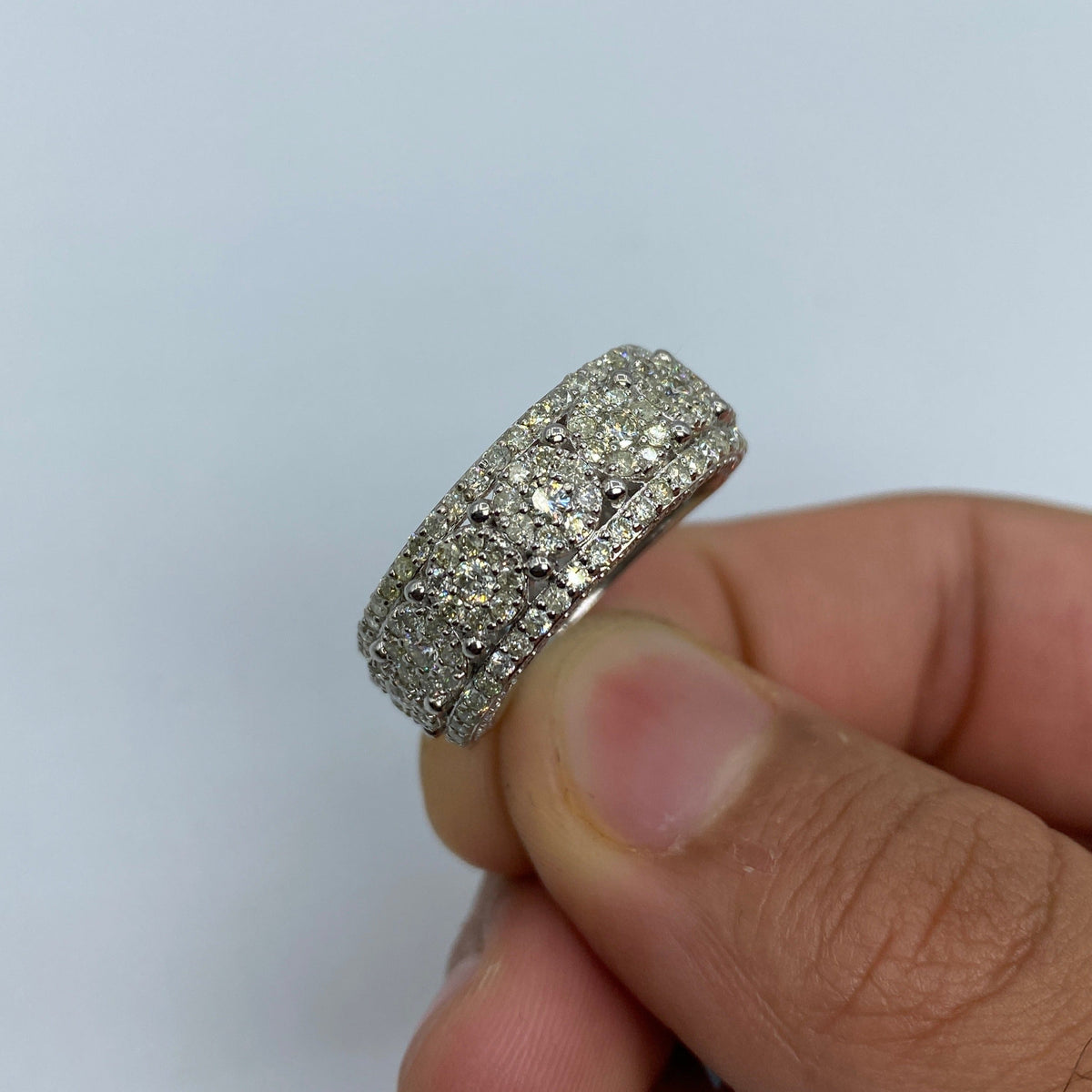 14K Gold Flower Diamond Ring - additional product view 4