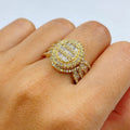14K Gold Championship Diamond Baguette Ring in yellow gold - close-up product photo