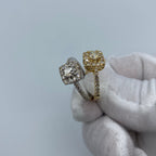 14K Gold Luxe Square Diamond Engagement Ring - additional product view 3