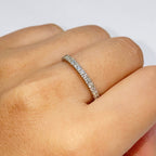 2.2mm Platinum Infinity Band Diamond Ring - additional product view 2