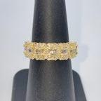 10K Gold 6.8mm Rectangle Diamond Baguette Ring - additional product view 5