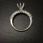 14K Gold 8 Stone Diamond Engagement Ring Setting - additional product view 9