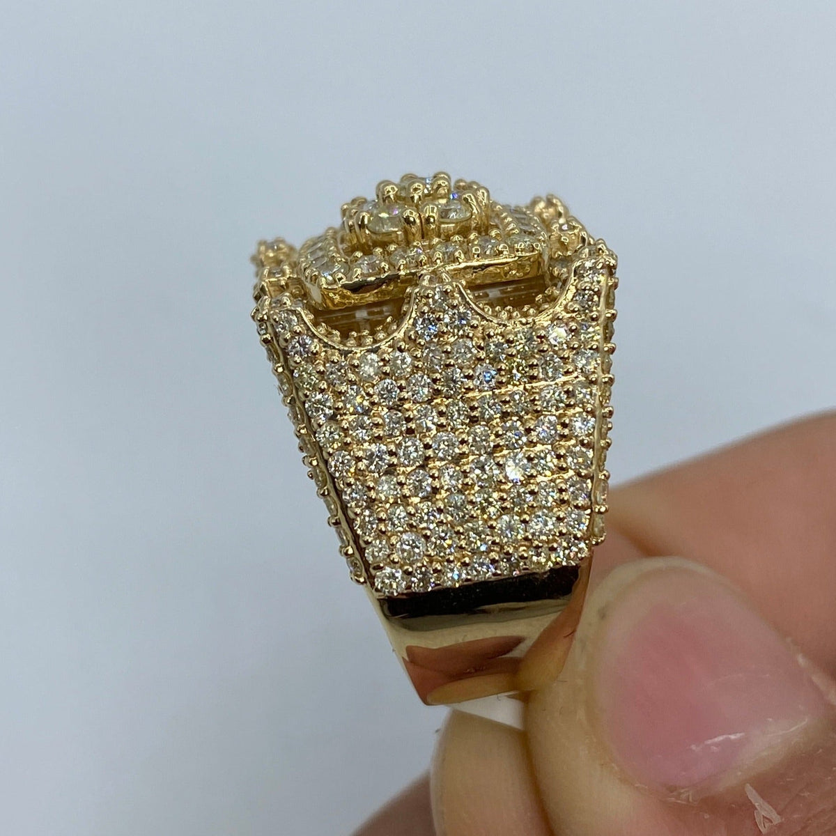 14K Gold Tower Diamond Ring - additional product view 7
