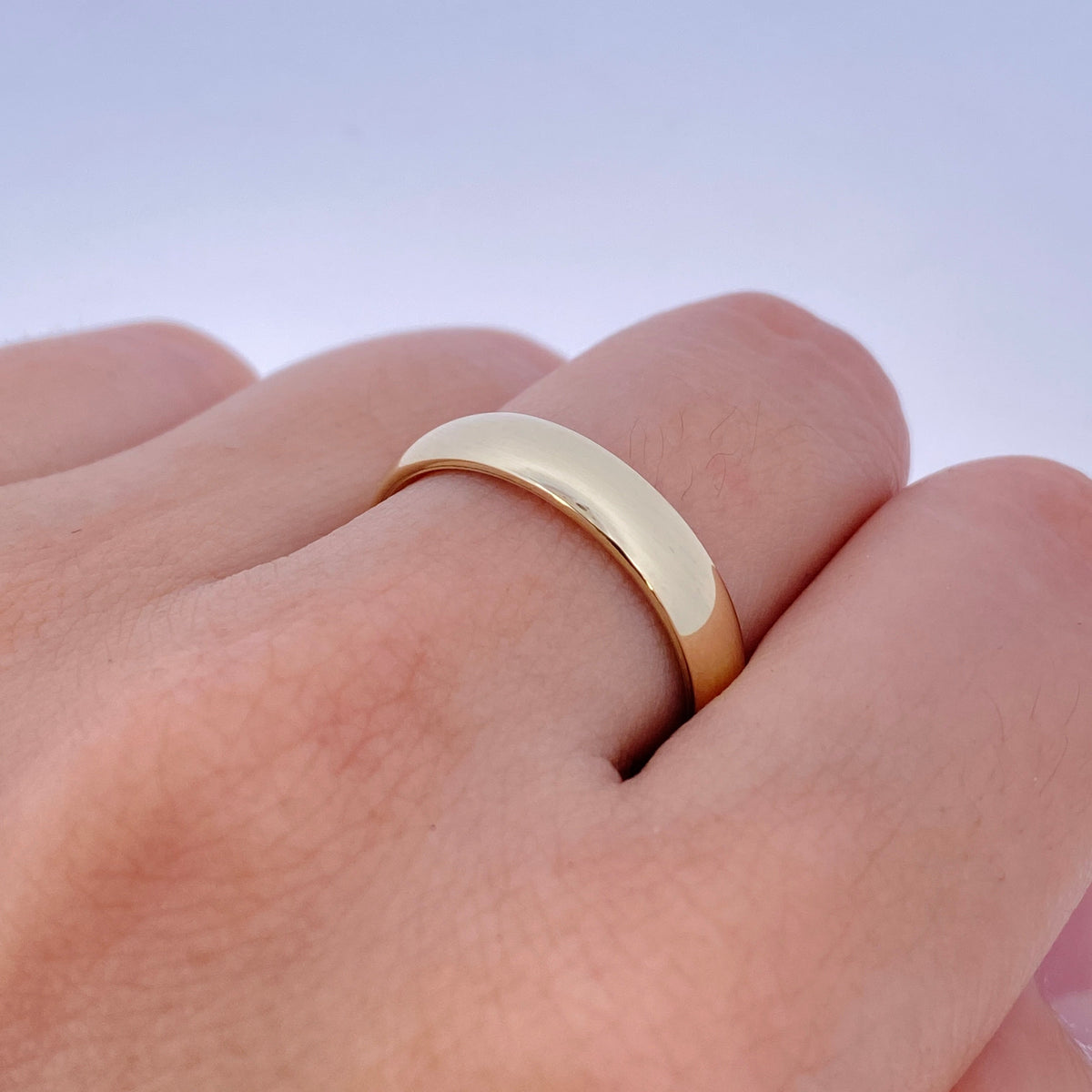 14K Yellow Gold Band Ring - additional product view 4
