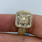 14K Gold Square Diamond Baguette Ring - additional product view 3
