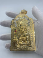10K Gold Saint Barbara Pendant 5 in - additional product view 2