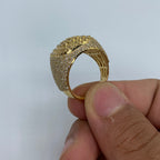14K Gold Rounded Square Diamond Ring - additional product view 3