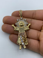 14K Gold Baby Jesus Pendant 2.75 in - additional product view 2