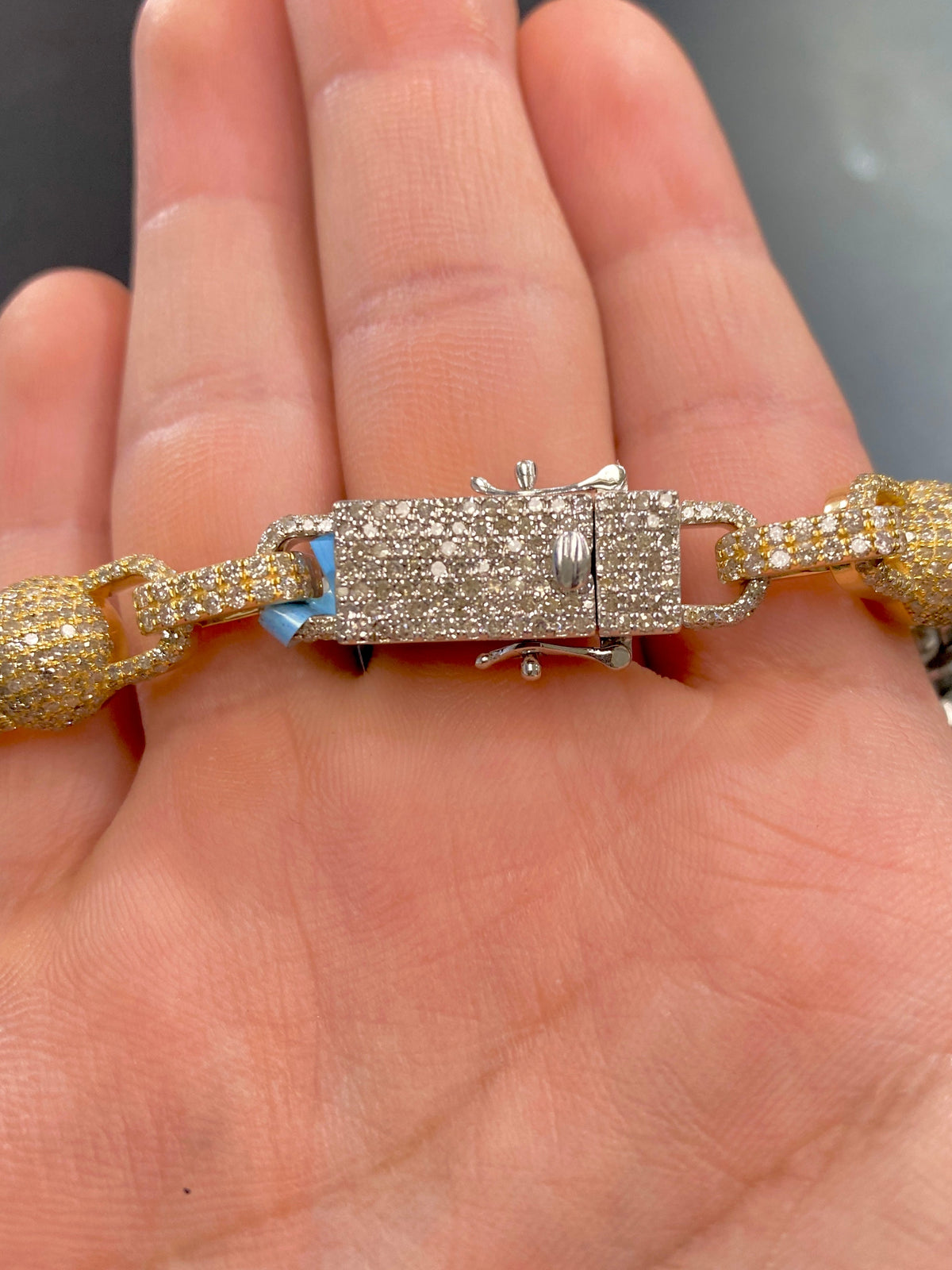 Jumbo Baguette Cross Diamond Chain - additional product view 6