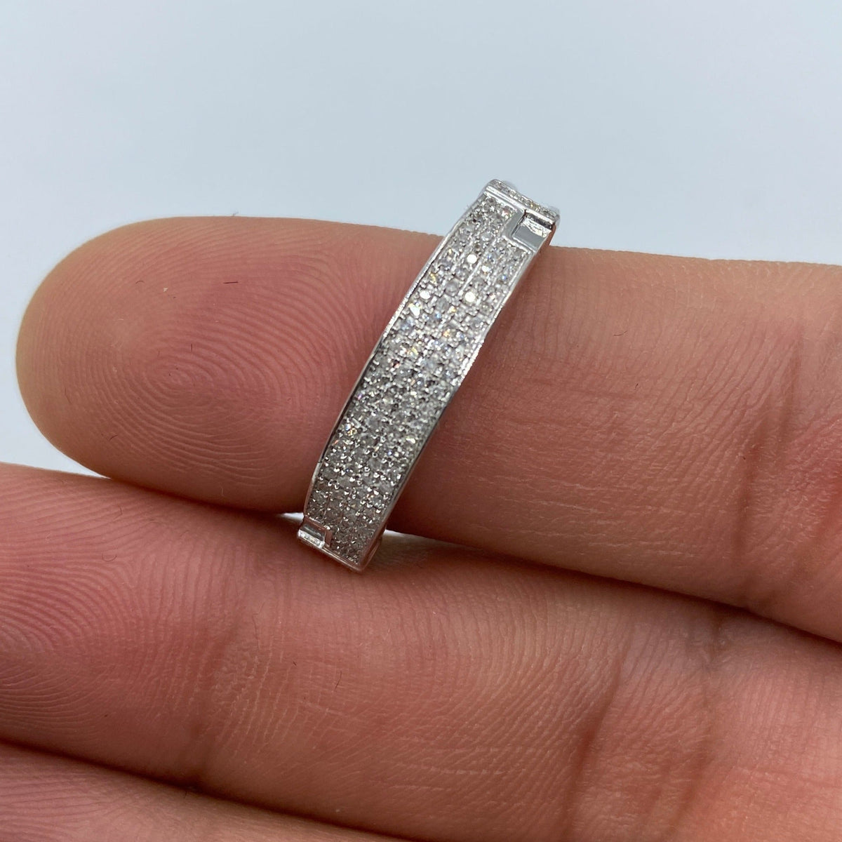 10K Gold Icy Diamond Wedding Band - additional product view 2
