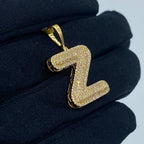 Initial Z Bubble Diamond Pendant - additional product view 4