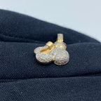 14K Gold Boxing Gloves Diamond Pendant - additional product view 4