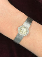 Vintage 1950s 18K White Gold & Diamond Ladies Rolex Watch - additional product view 5