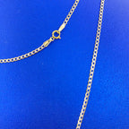 10K Gold 1.7mm Two-Tone Flat Cuban Link Chain 16–24 in - additional product view 2