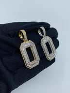 Initial O Baguette Diamond Pendant - additional product view 5