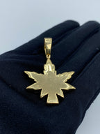 Weed Cannabis Diamond Pendant 3.7 Ct - additional product view 5