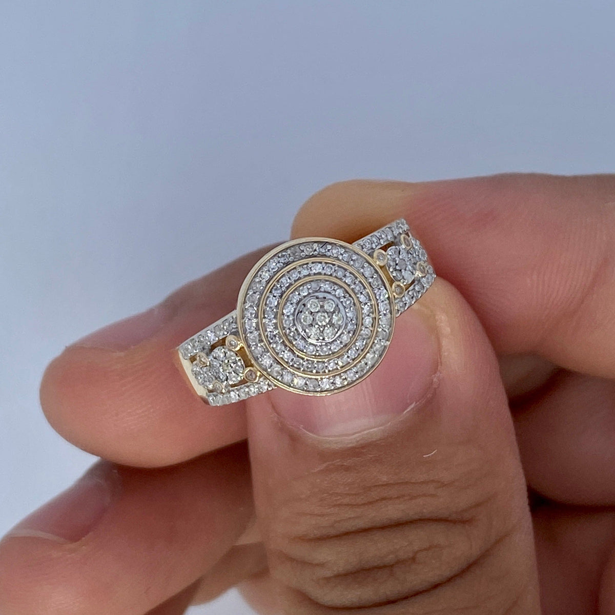 14K Gold Ripple Diamond Ring - additional product view 4