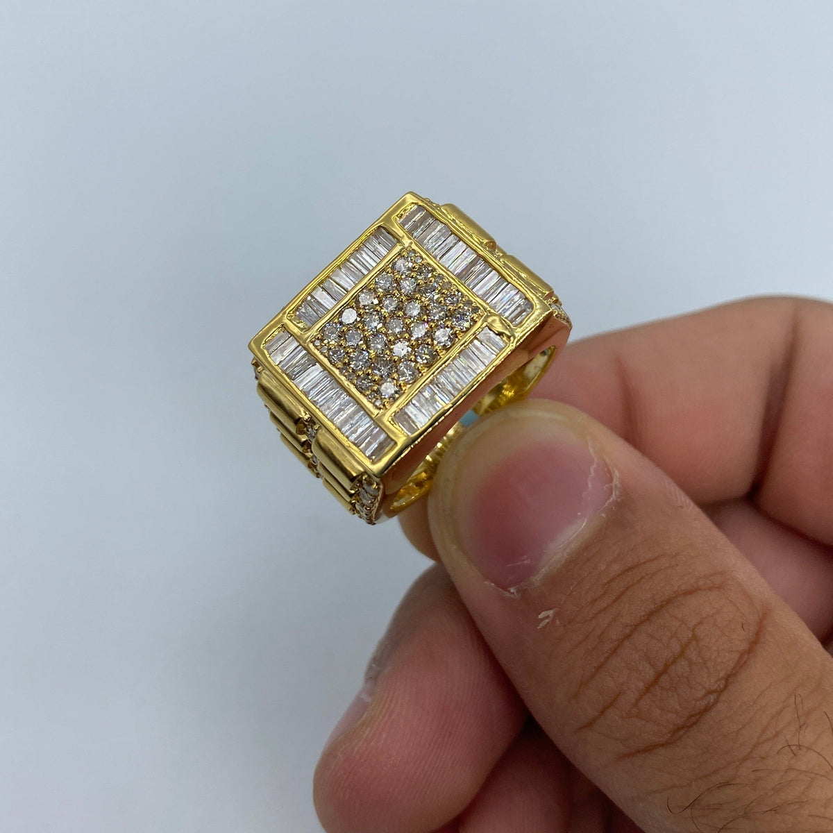 14K Gold MVP Diamond Baguette Ring - additional product view 2