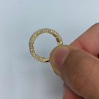14K Gold Double Stroke Diamond Baguette Ring - additional product view 5