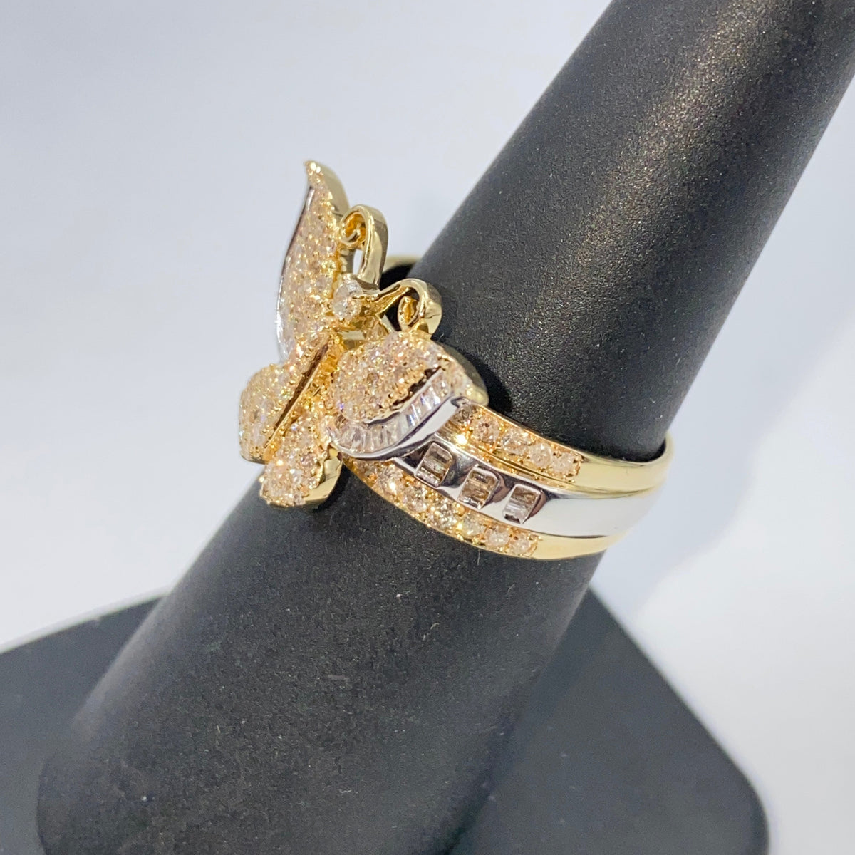 14K Gold Regal Butterfly Diamond Ring - additional product view 10