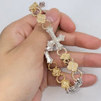 10K Gold Chronicle Cross Diamond Bracelet - additional product view 3