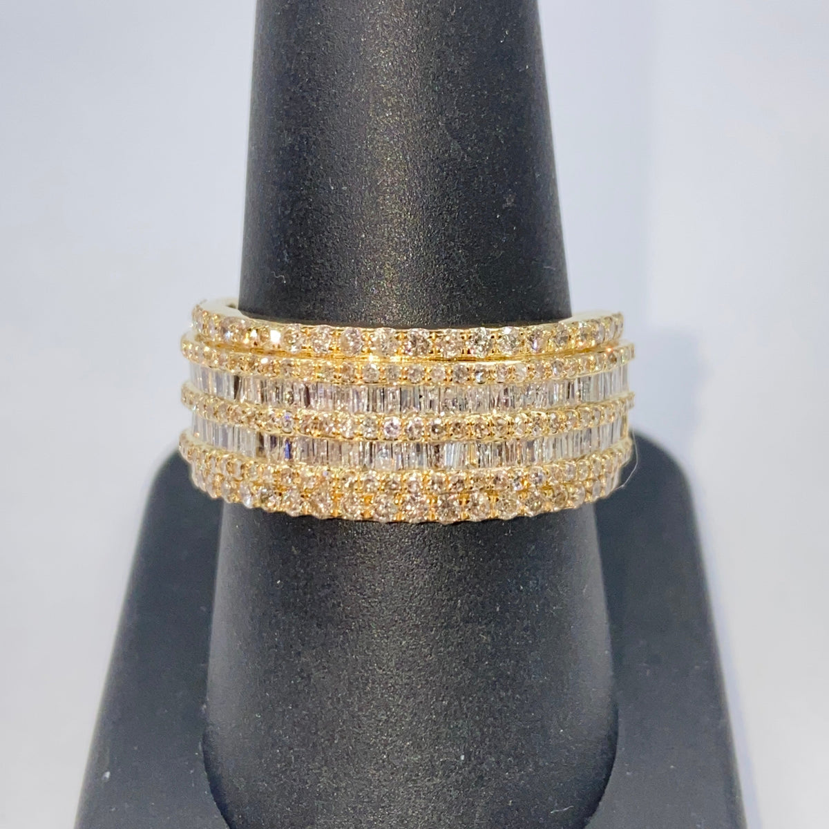 14K Gold Hercules Diamond Baguette Ring - additional product view 9