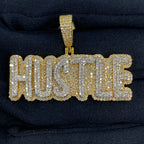 10K Gold Custom Hustle Diamond Pendant - additional product view 2