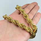 14K Gold 12mm Bold Rope Chain 26 in - additional product view 4