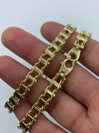 14K Gold Italian Link Bracelet 8.5 in - additional product view 5