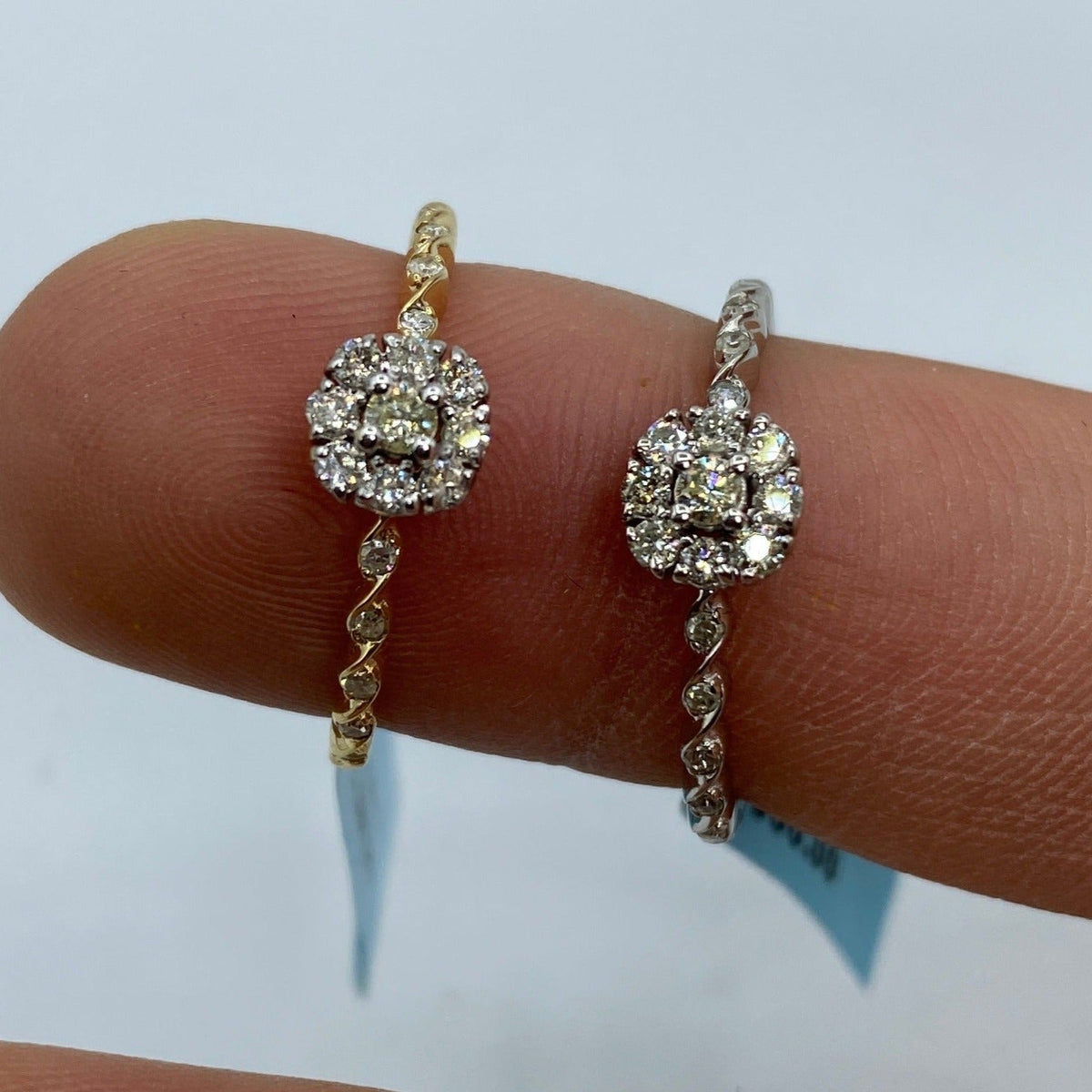 14K Gold Elegant Bloom Diamond Engagement Ring - additional product view 3