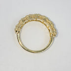 10K Gold 6.8mm Rectangle Diamond Baguette Ring - additional product view 7