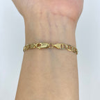 10K Gold Mariner Link Anklet - additional product view 3