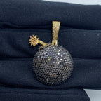 Black Bomb Diamond Pendant - additional product view 2