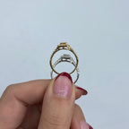 14K Gold Lucia Rounded Square Diamond Engagement Ring - additional product view 5