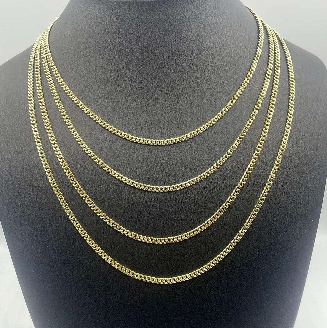 10K 3mm Miami Cuban Link Gold Chain 16–24 in - additional product view 5