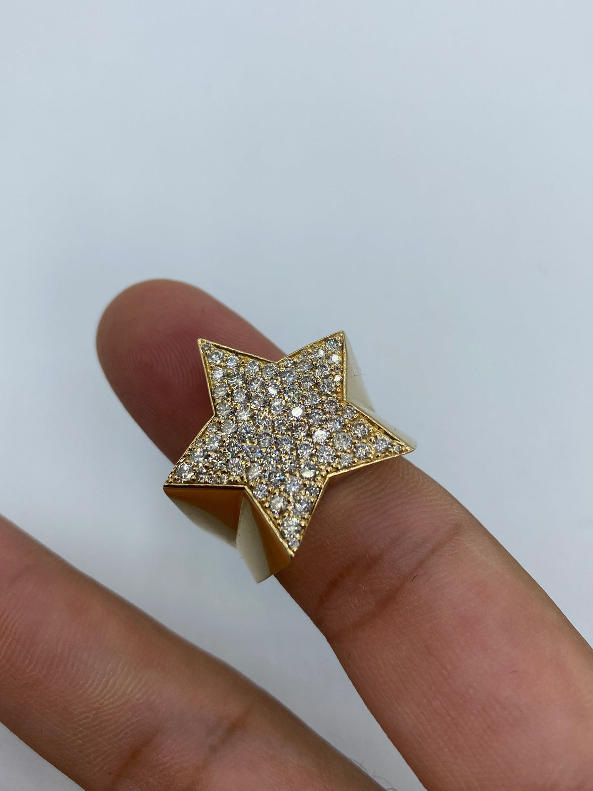 14K Gold Star Diamond Ring - additional product view 4