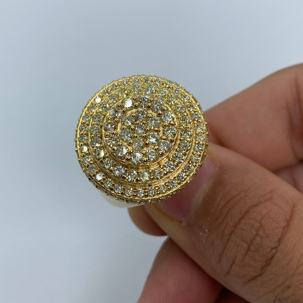 14K Gold Circle Olympus Diamond Ring - additional product view 2