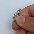 14K Gold Wedding Band Diamond Ring - additional product view 3