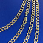 14K Gold 5.5mm Two-Tone Cuban Link Chain 18–24 in - additional product view 3