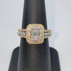14K Gold Athena Rectangle Diamond Engagement Ring - additional product view 7