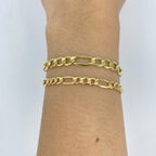10K Gold Figaro Link Anklet - additional product view 2