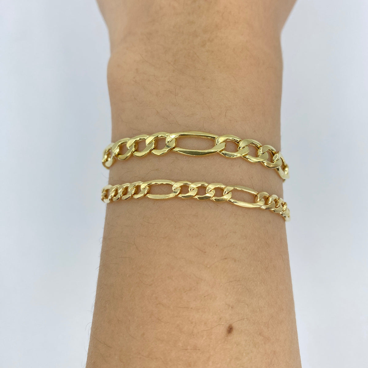 10K Gold Figaro Link Anklet - additional product view 2