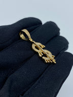 Dollar Sign Diamond Pendant - additional product view 3