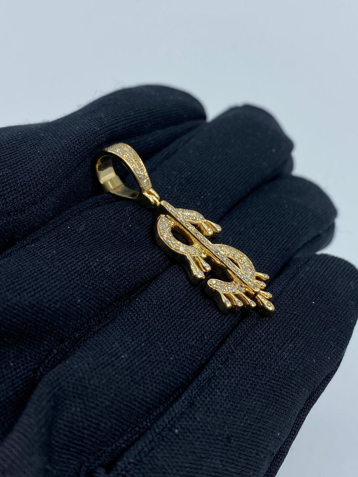 Dollar Sign Diamond Pendant - additional product view 3