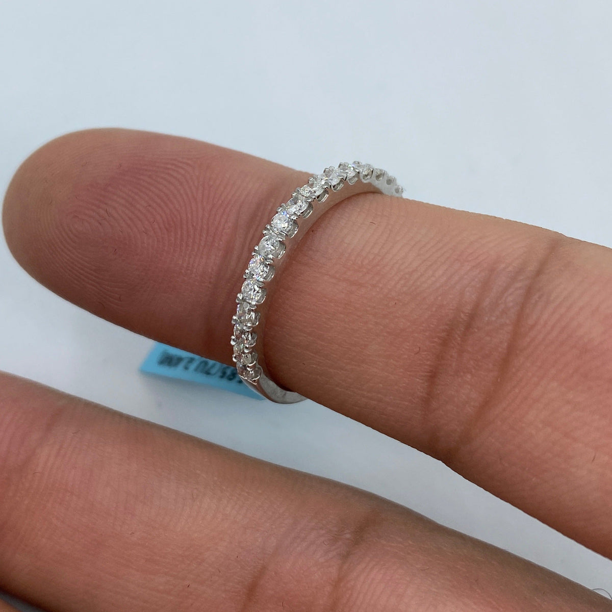 14K Gold Wedding Band Diamond Ring - additional product view 5