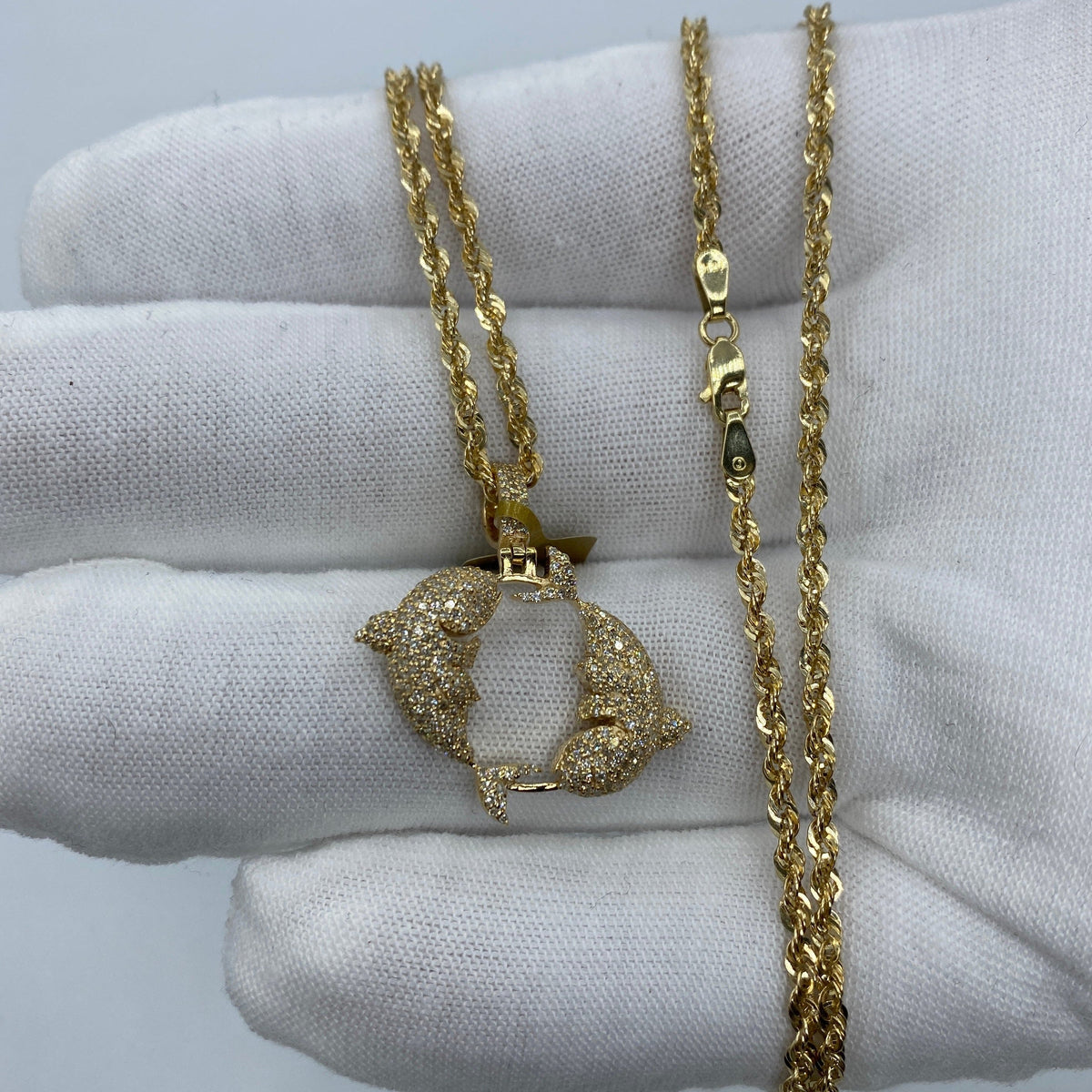 10K Gold Horoscope Signs Diamond Pendant Full Collection - close-up product photo