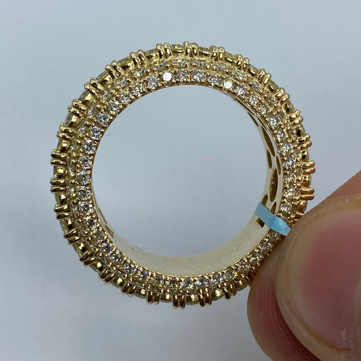 14K Gold California Eternity Diamond Ring 9.9 Ct - additional product view 6
